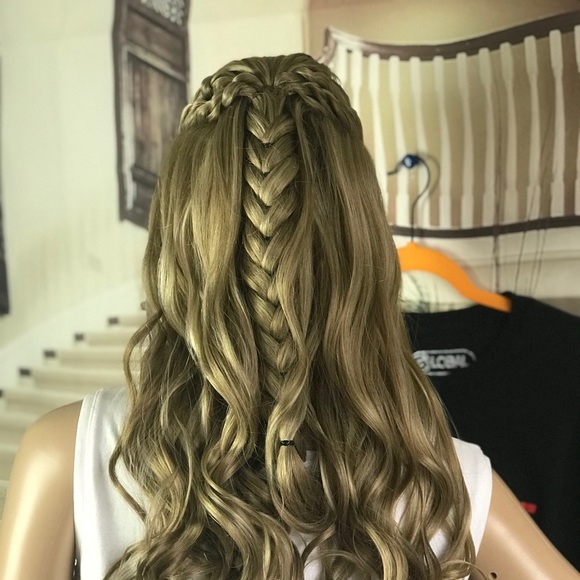 Vanessa human hair blend lace front wig main image 4